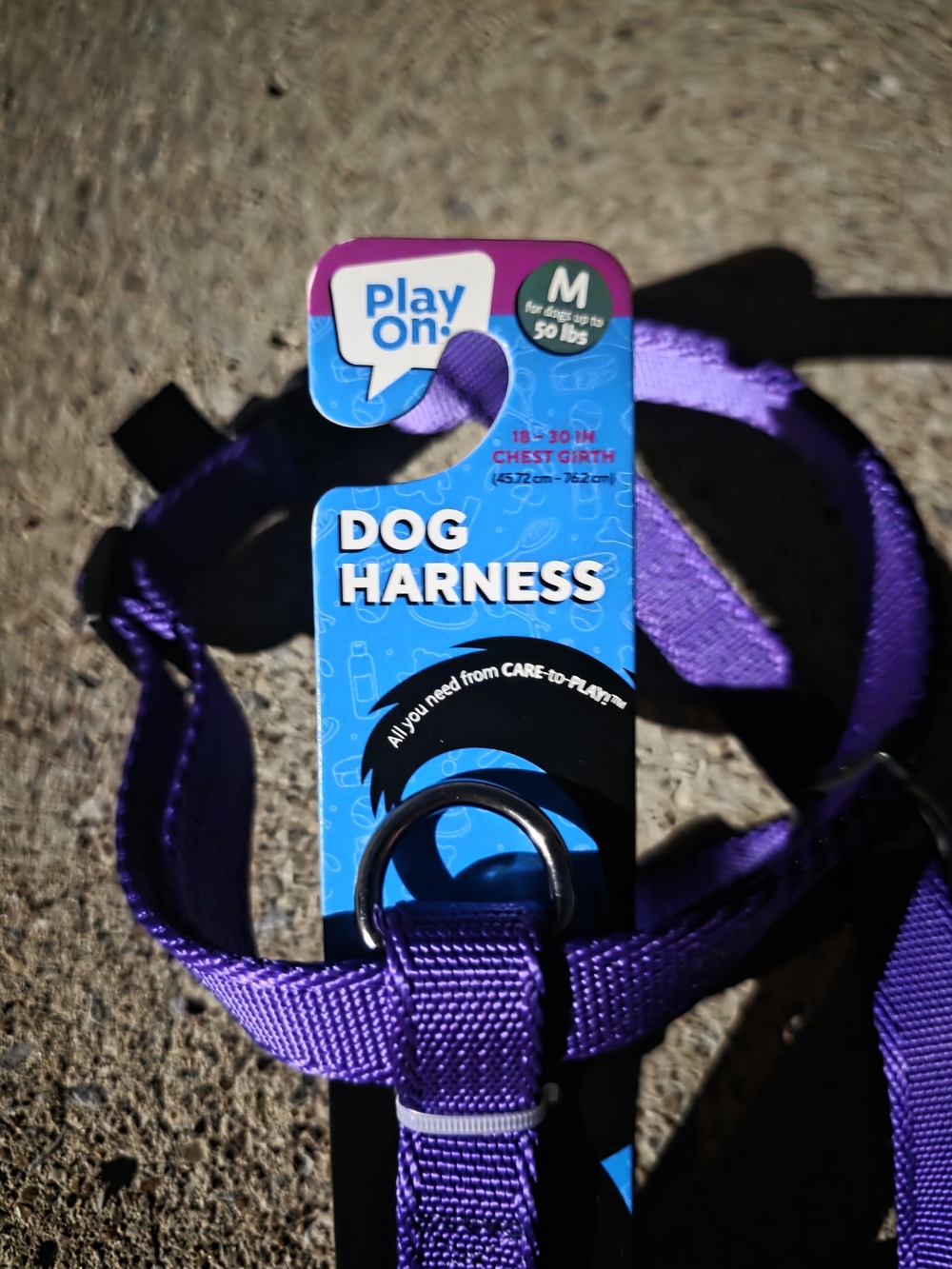 Play On Purple Dog Harness - Medium Up To 50lbs